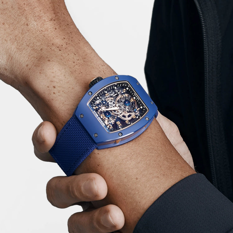 RM 17-02 Blue Ceramic Rose Gold Tourbillon Limited Edition of 30 image 6