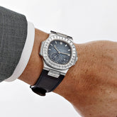 Nautilus White Gold Blue Diamond Dial Diamond Bezel (2017) image 2