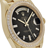 Day-Date Yellow Gold Onyx Baguette Diamond Dial Baguette Bezel image 7