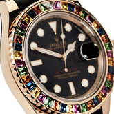 Yacht-Master Rose Gold Black Dial Rainbow Bezel image 2