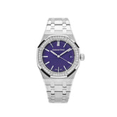 Royal Oak White Gold Purple Dial Diamond Bezel Special Edition image 0