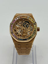 Royal Oak Openworked Frosted Rose Gold Rainbow Bezel image 1