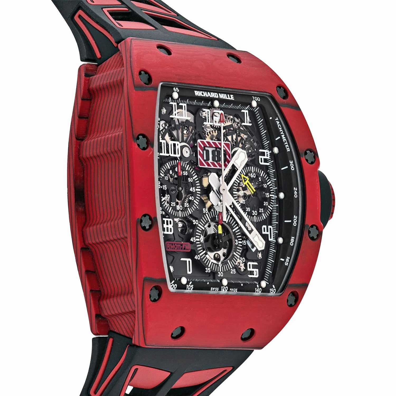 RM 011 Automatic Flyback Chronograph Red Quartz TPT image 3