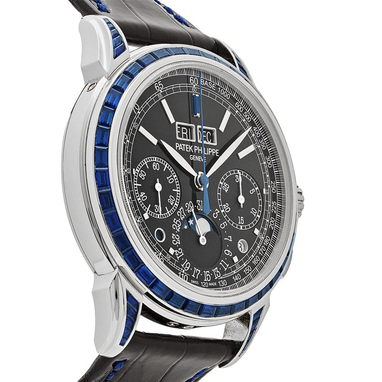 Grand Complications Moon Phases Platinum Black Dial Sapphire Bezel image 7