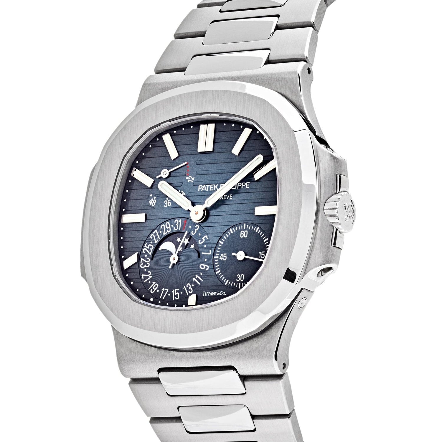 Nautilus Moon Phases Stainless Steel Blue Dial image 5