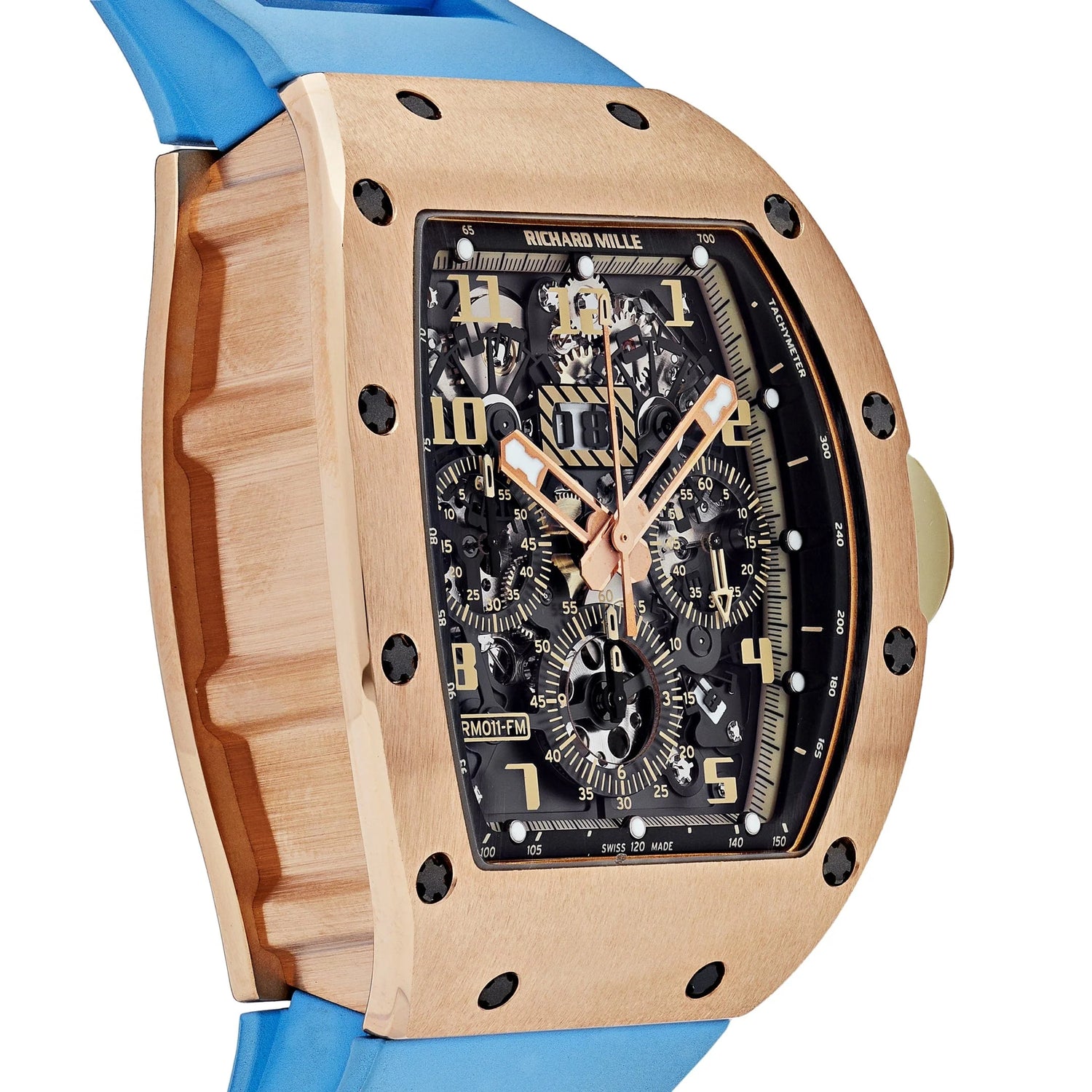 RM 011 Felipe Massa Automatic Flyback Chronograph Ivory Rose Gold image 2