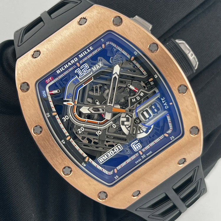RM 30-01 Declutchable Rotor Rose Gold Skeleton Dial (2023) image 10