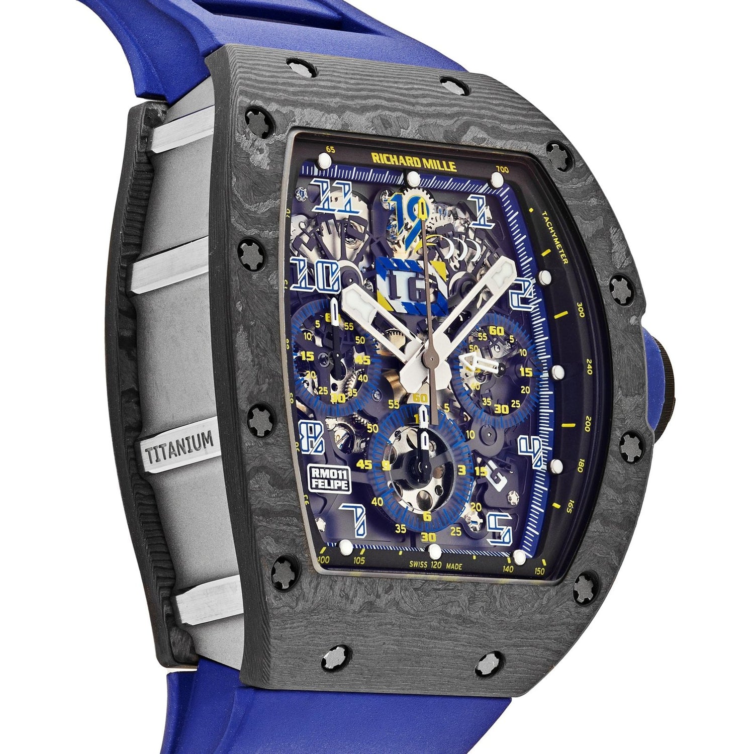 Automatic Flyback Chronograph Felipe Massa 10th Anniversary Carbon TPT Titanium Limited Edition of 100 image 6