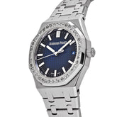 Royal Oak White Gold Diamond Bezel Smoked Blue Dial (2024) image 5
