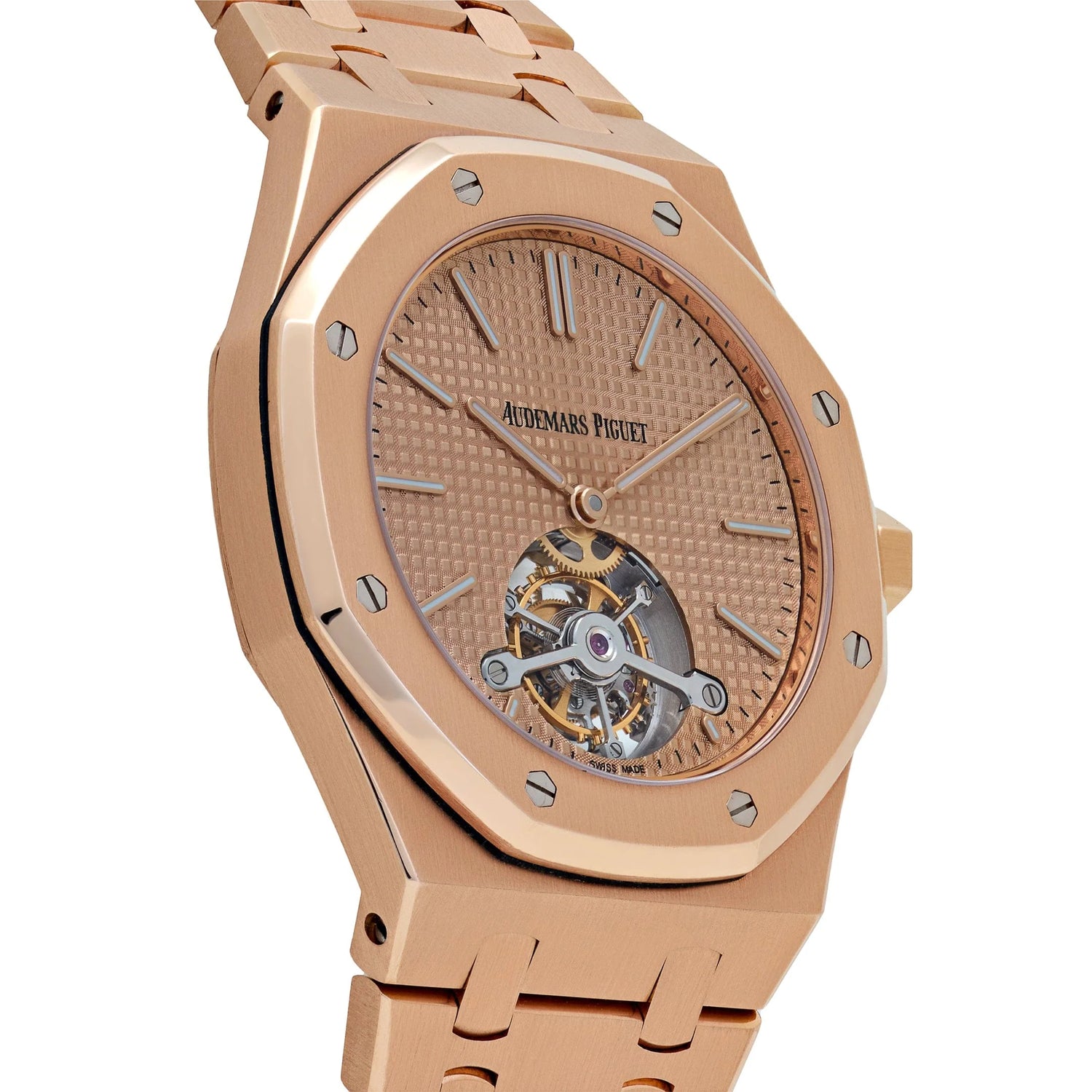 Royal Oak Tourbillon Extra-Thin Rose Gold Pink Dial Limited Edition (25 pcs) image 4