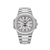Nautilus Annual Calendar Moon Phases Stainless Steel White Dial image 0