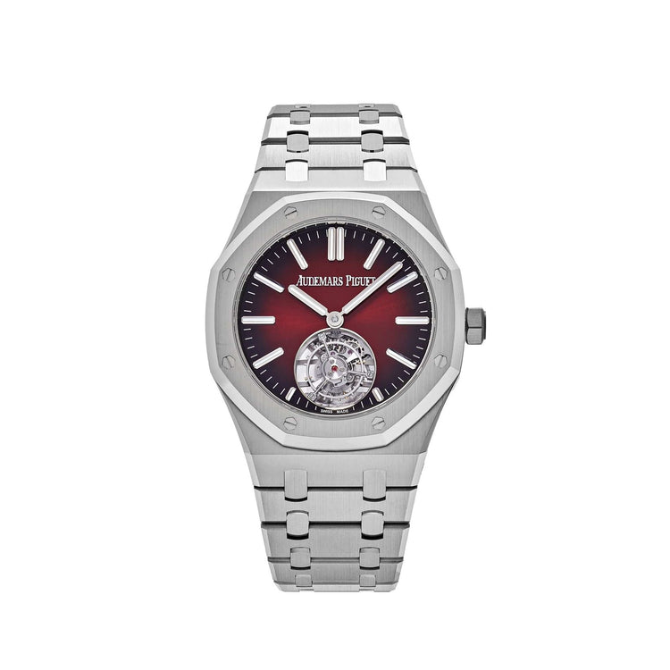 Royal Oak Flying Tourbillon Burgundy Dial Stainless Steel image 0