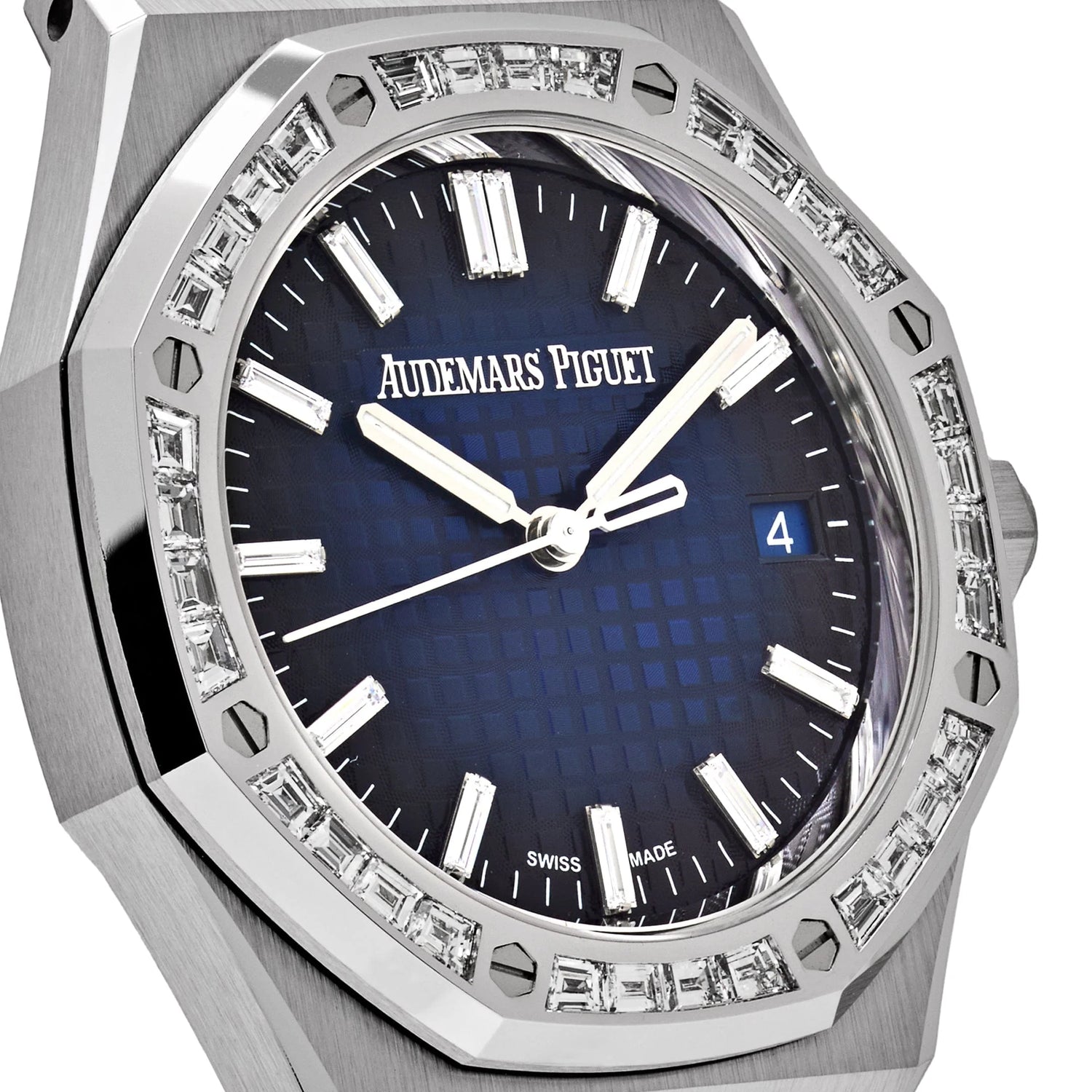 Royal Oak White Gold Diamond Bezel Smoked Blue Dial (2024) image 4
