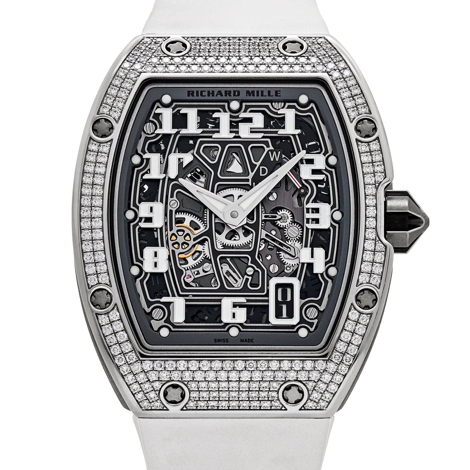 RM 67-01 Lifestyle Extra Flat White Gold Diamond Set image 10