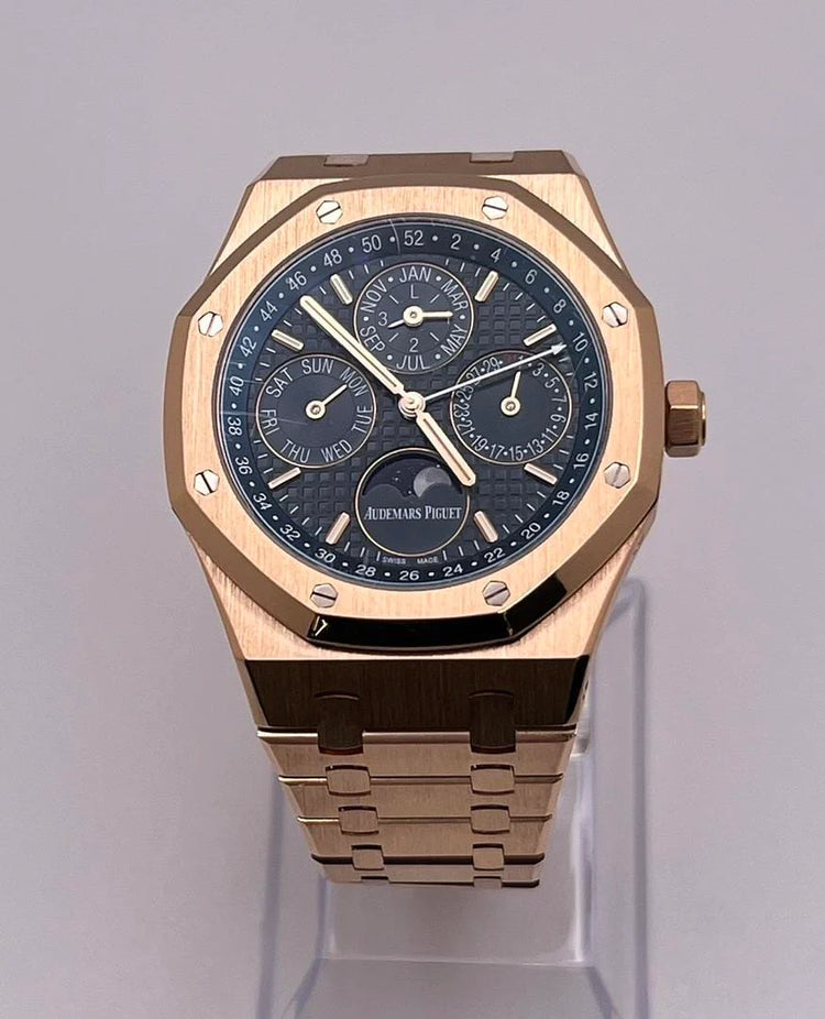 Royal Oak Perpetual Calendar Rose Gold Blue Dial image 1