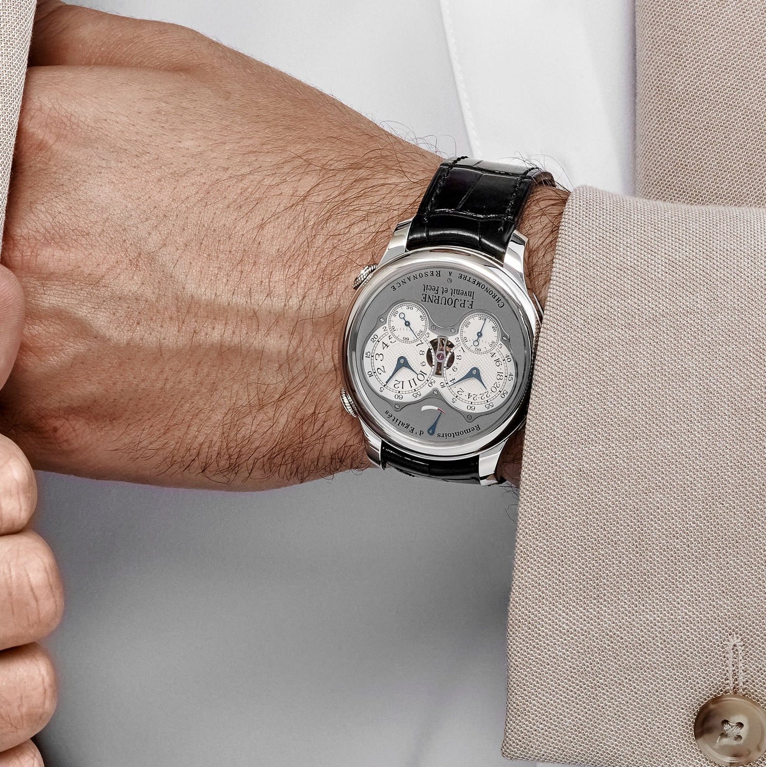 Chronomètre À Résonance Ref. RQ Platinum Grey Dial image 3