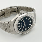 Royal Oak White Gold Diamond Bezel Smoked Blue Dial (2024) image 15