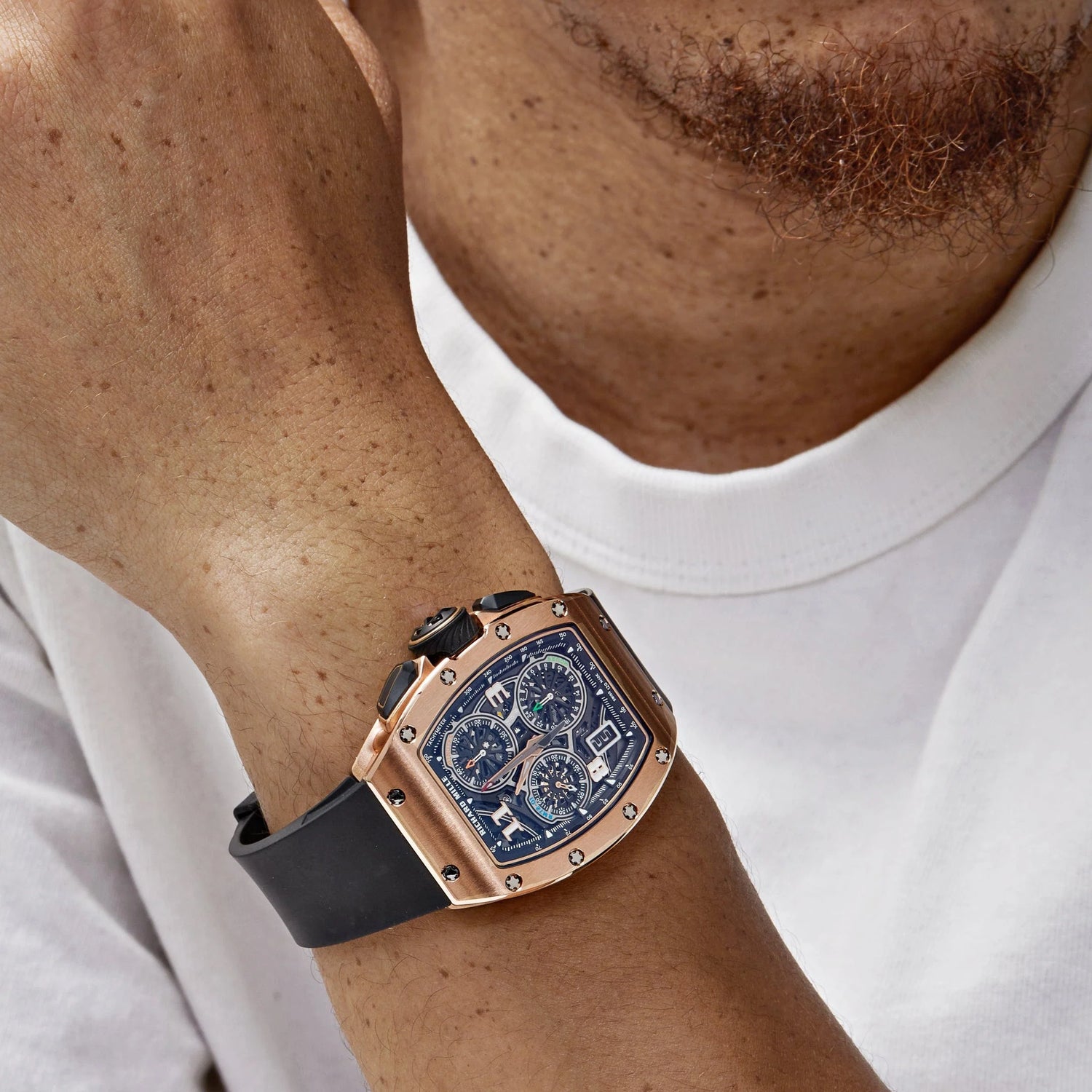 RM 72-01 Lifestyle In-House Chronograph Rose Gold image 3