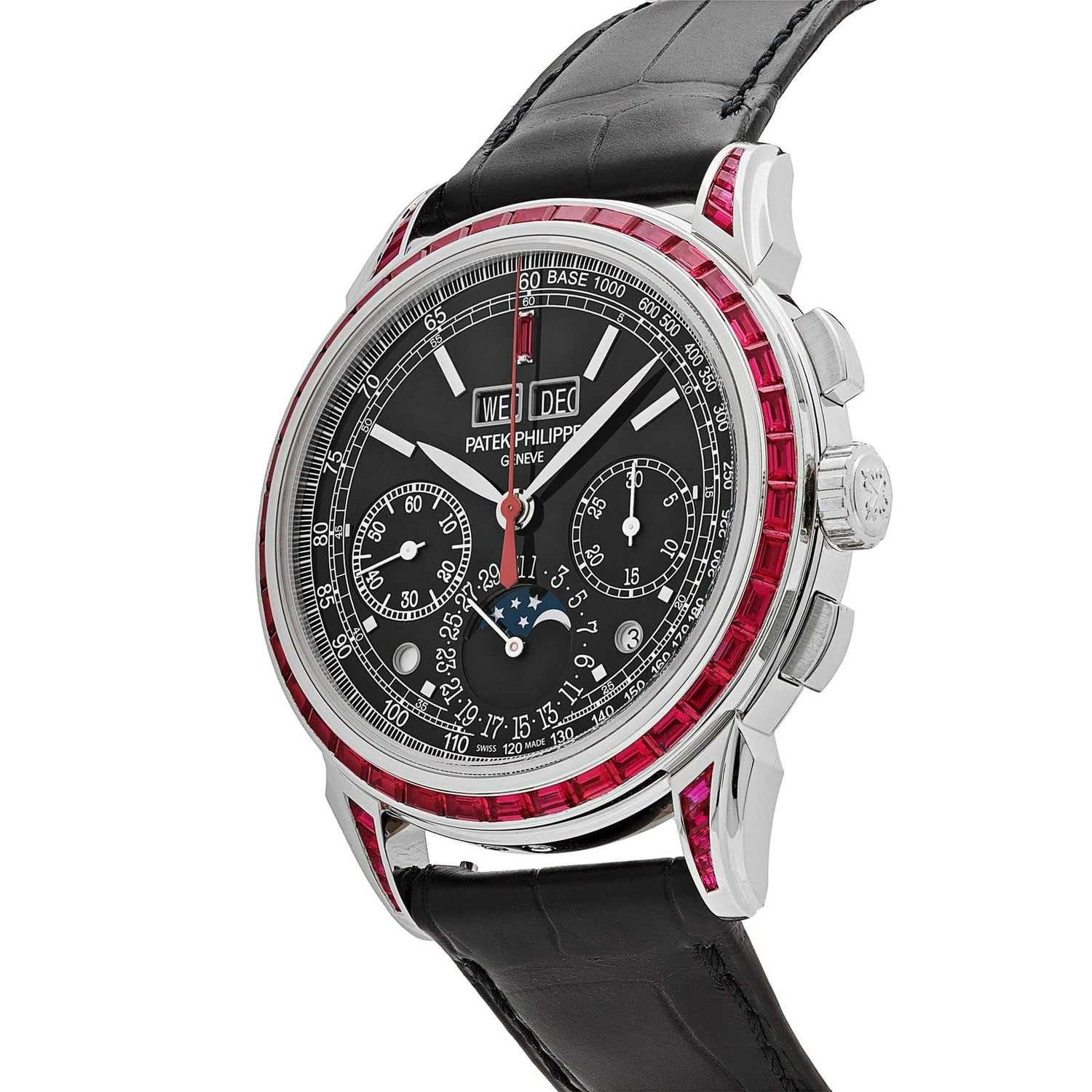 Grand Complications Perpetual Calendar Platinum Black Dial Ruby Bezel image 5
