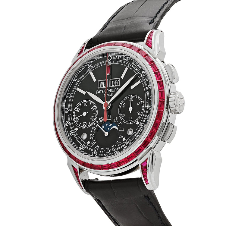 Grand Complications Perpetual Calendar Platinum Black Dial Ruby Bezel image 5