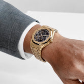 Royal Oak Double Balance Wheel Openworked Yellow Gold Dial image 6