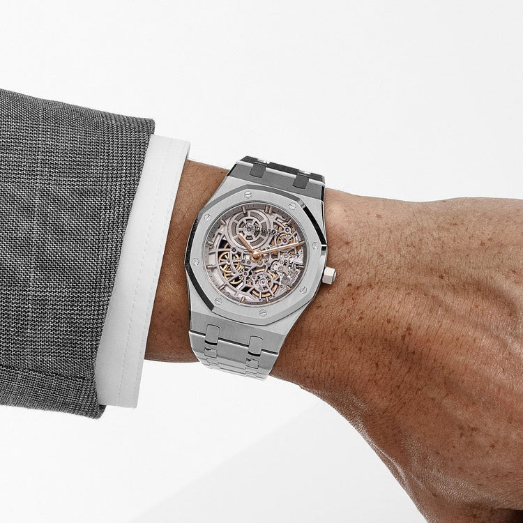 Royal Oak Jumbo Extra-Thin Openworked 50th Anniversary Stainless Steel image 5