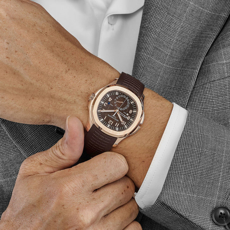 Aquanaut Travel Time Rose Gold Brown Dial (2024) image 3