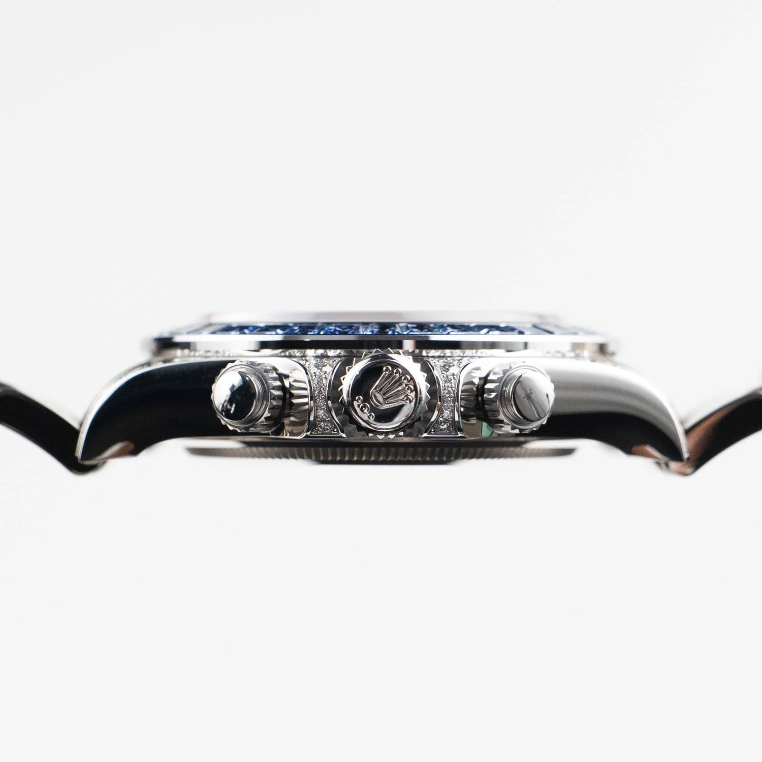 Daytona White Gold Silver Sheen Obsidian Dial Sapphire Bezel (2025) image 8