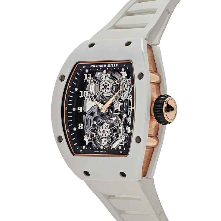 RM 17-01 White Ceramic Rose Gold Manual Wind Tourbillon image 4