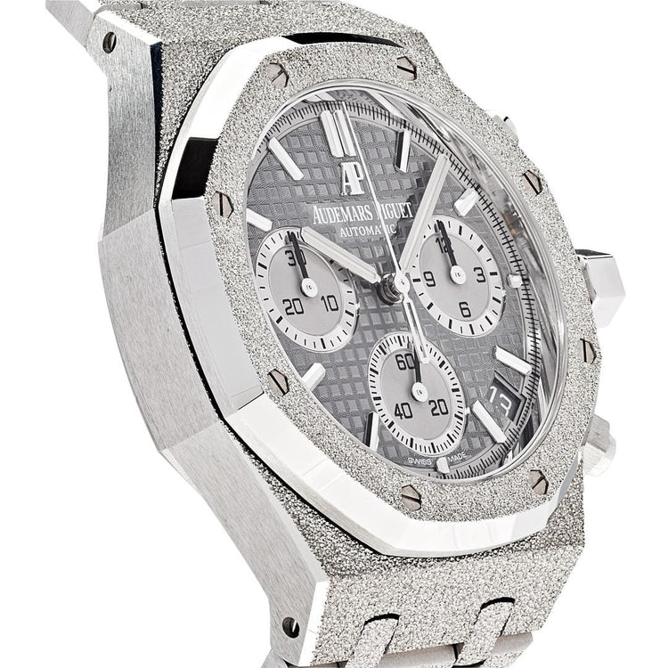 Royal Oak Chronograph Frosted White Gold Limited Edition image 2