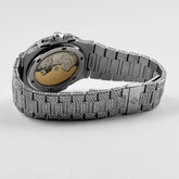 Nautilus Stainless Steel with Aftermarket Diamond Pavé Bezel and Case (2012) image 3