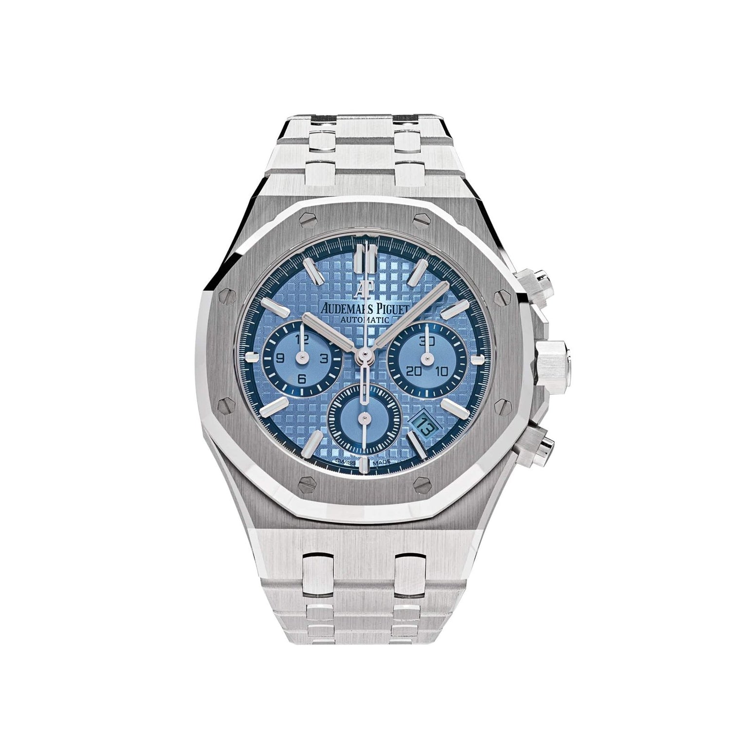 Royal Oak Chronograph White Gold Light Blue Dial Limited Edition image 0