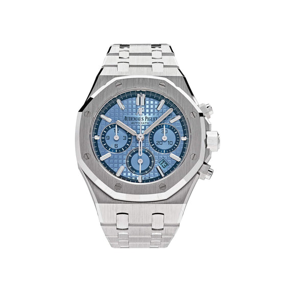 Royal Oak Chronograph White Gold Light Blue Dial Limited Edition image 0