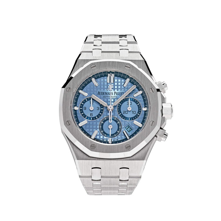 Royal Oak Chronograph White Gold Light Blue Dial Limited Edition image 0