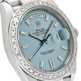 Day-Date Platinum Diamond Bezel Ice Blue Diamond Dial image 2