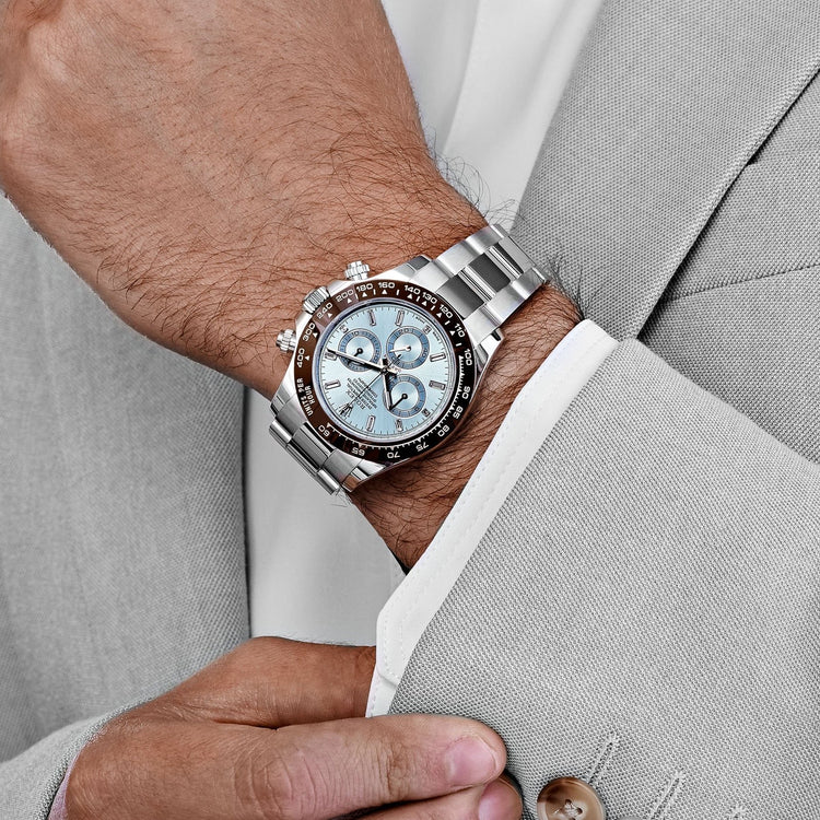 Platinum Ice Blue Baguette Diamond Dial image 4