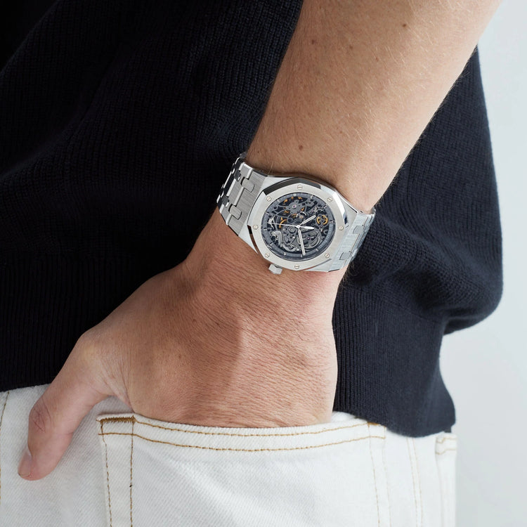 Royal Oak Openworked Stainless Steel Dial image 1