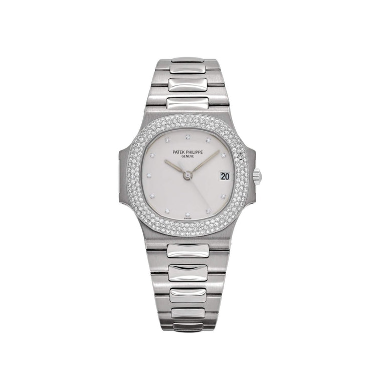 Nautilus White Gold White Dial Diamond Set (2004) image 0