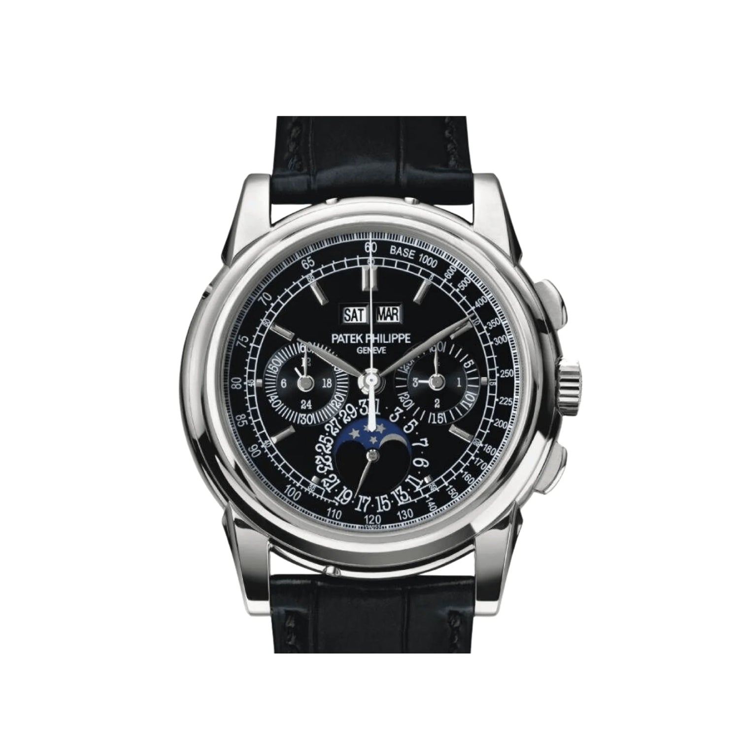 Grand Complications Perpetual Calendar Chronograph Platinum Black Dial image 0