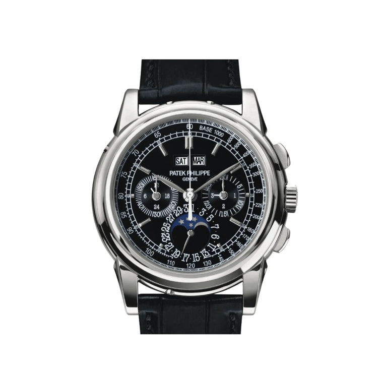 Grand Complications Perpetual Calendar Chronograph Platinum Black Dial image 0