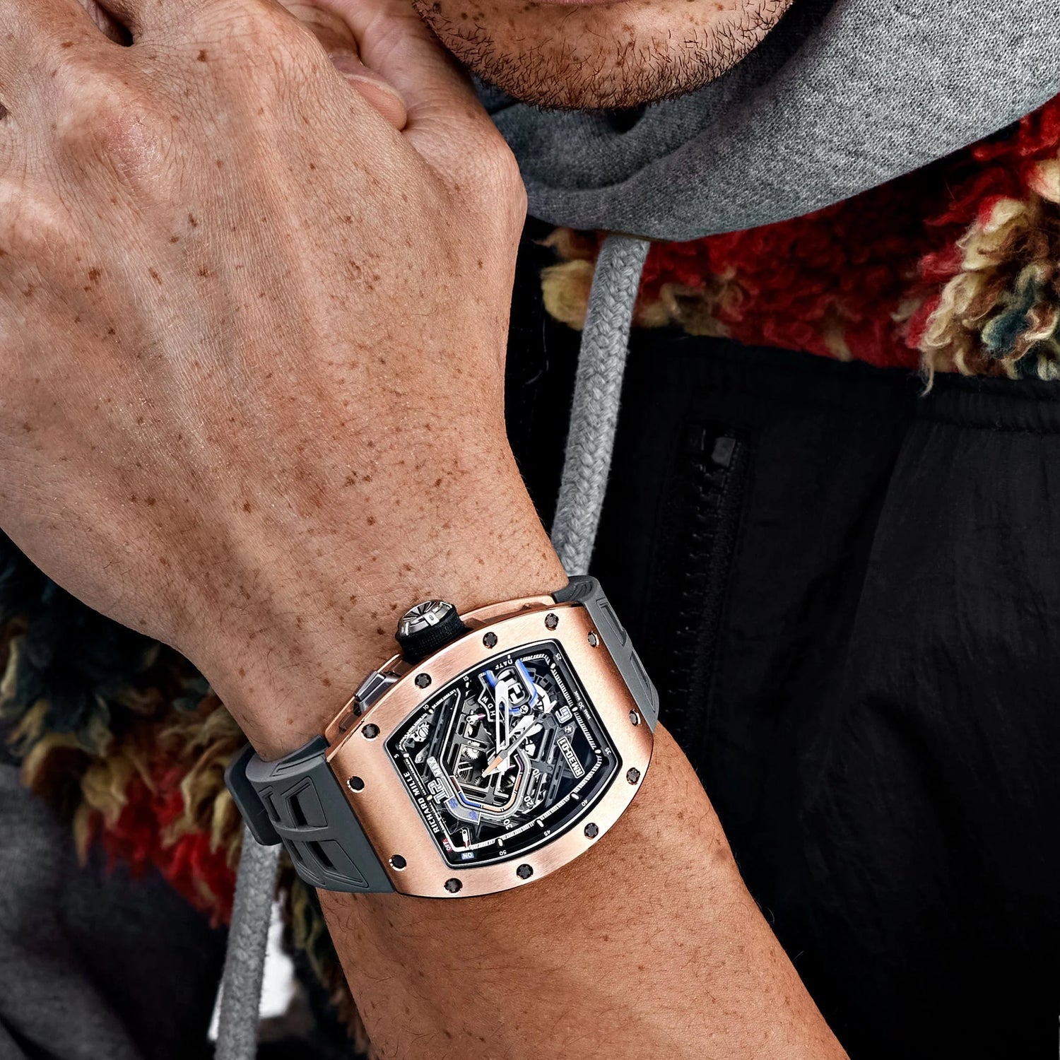 RM 30-01 Declutchable Rotor Rose Gold Skeleton Dial (2023) image 11