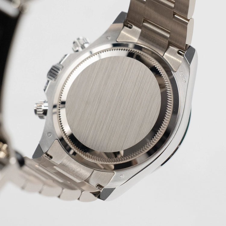 Daytona White Gold Silver Sheen Obsidian Dial Sapphire Bezel (2025) image 6