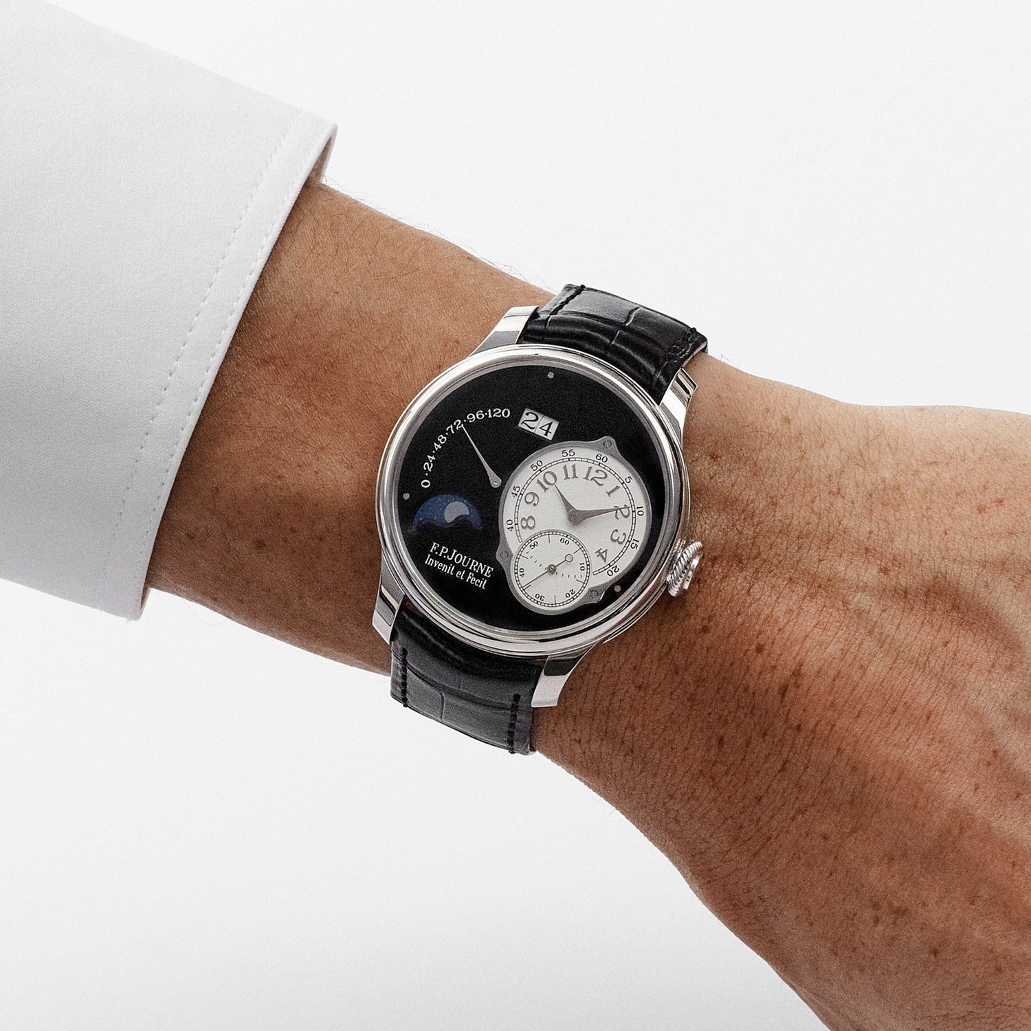 Octa Lune Ref. LN Black Label Platinum Black Dial image 2