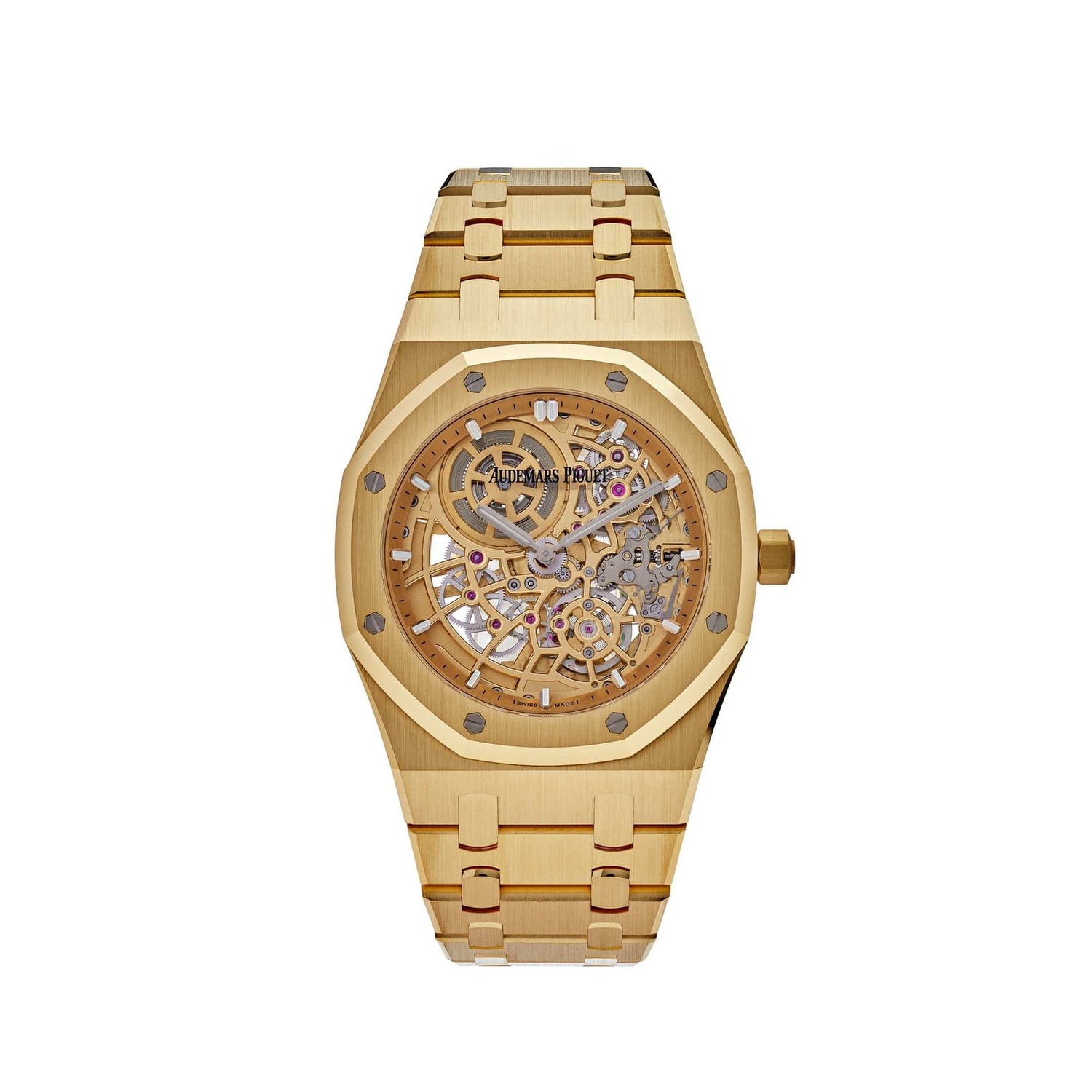 Royal Oak Jumbo Extra-Thin Yellow Gold Openworked (2024) image 0