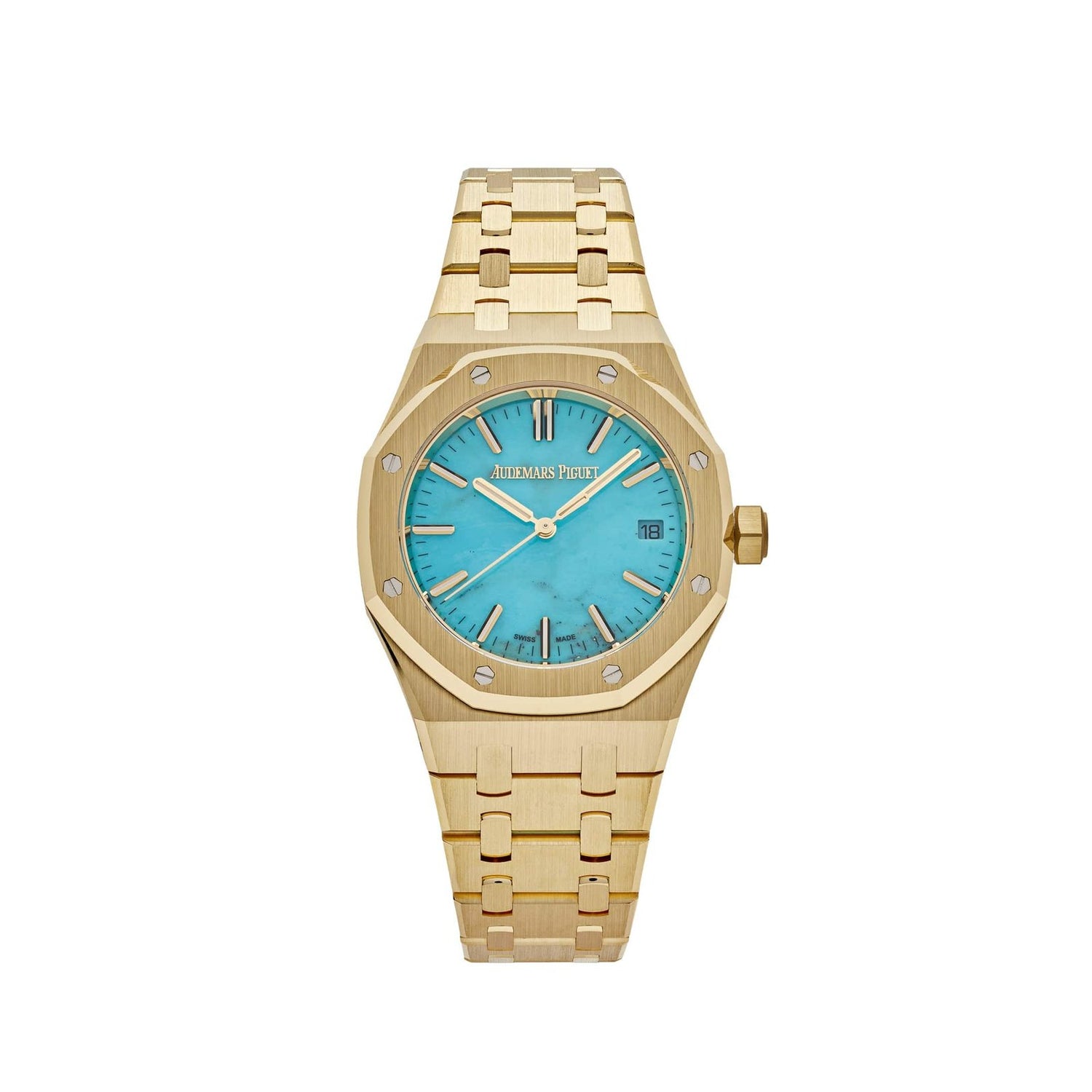 Royal Oak Selfwinding Yellow Gold Blue Turquoise Dial image 0