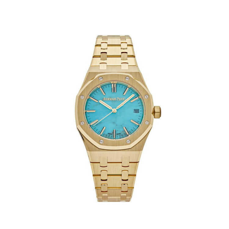 Royal Oak Selfwinding Yellow Gold Blue Turquoise Dial image 0
