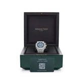 Royal Oak Chronograph Frosted White Gold Blue Dial image 6