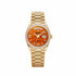 Day-Date Yellow Gold Carnelian Diamond Roman Numerals Dial Diamond Bezel image 0