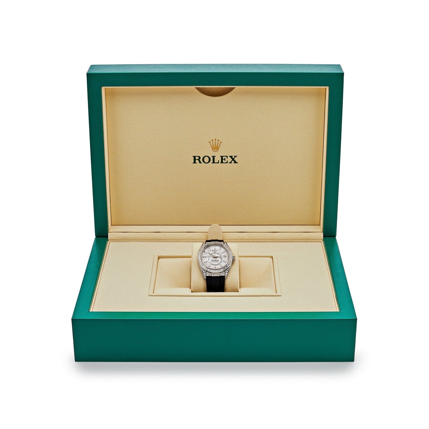 Sky-Dweller White Gold Meteorite Dial Diamond Bezel and Case image 5