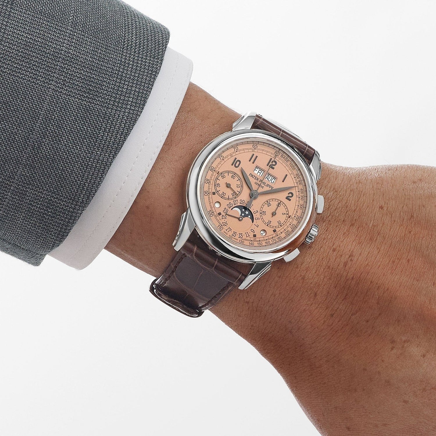 Grand Complications Perpetual Calendar Chronograph Platinum Salmon Dial image 4